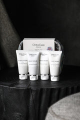 ChitoCare Beauty Ferðasett með Body Lotion, Body Scrub, Hand Cream og Face Cream